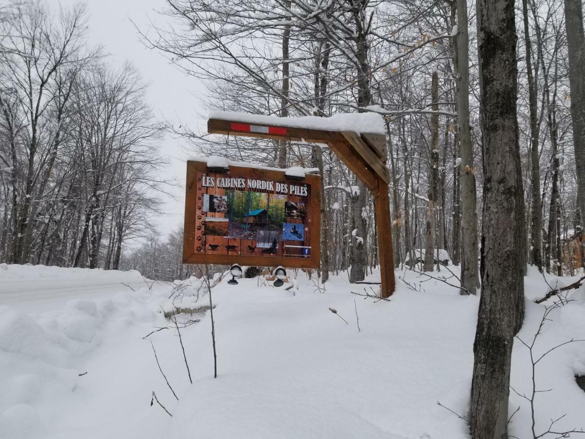 Вилла Les Cabines Nordik Des Piles Сен-Жан-Де-Пиль Экстерьер фото